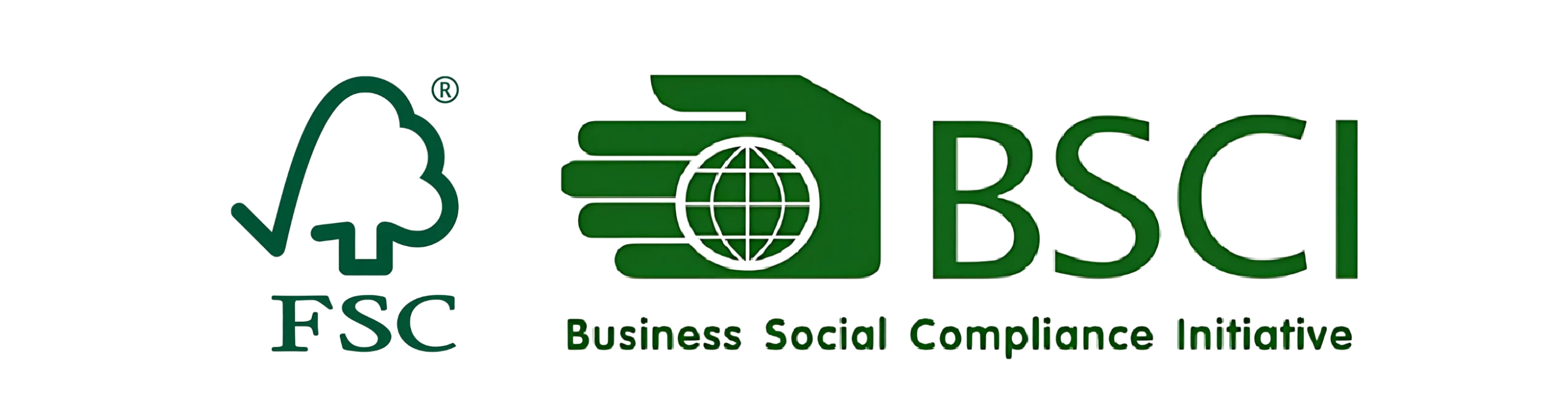 FSC and BSCI certificates held through partner workshop