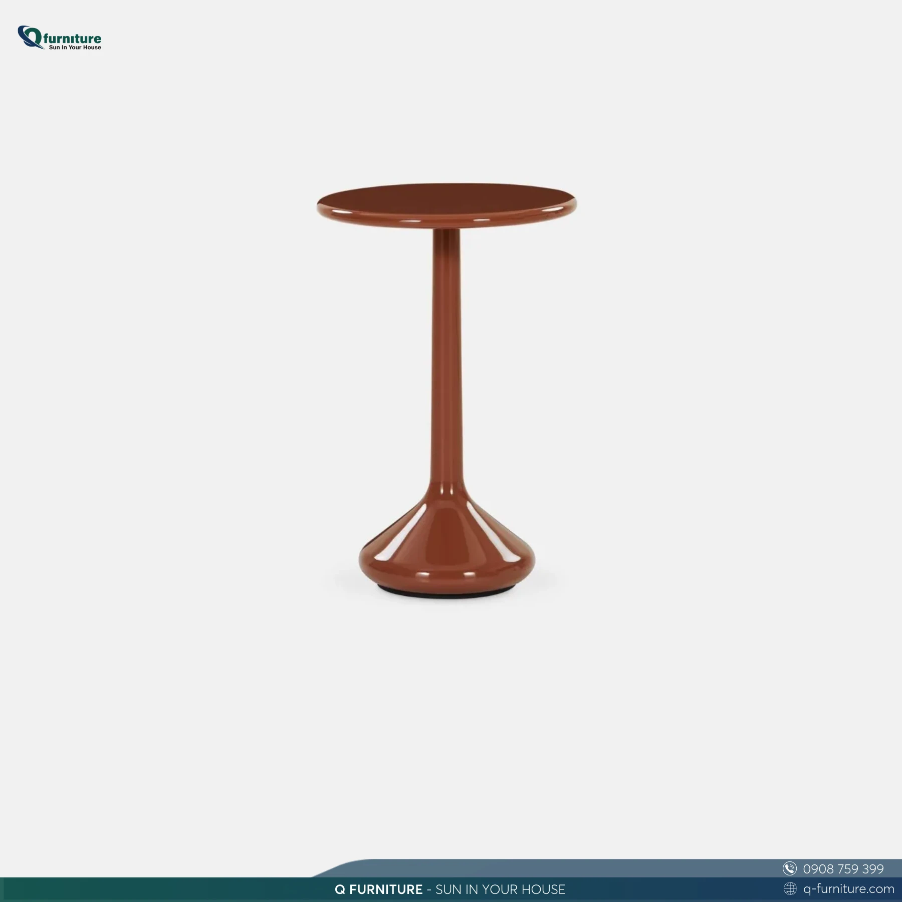 QF Marcella concrete side table