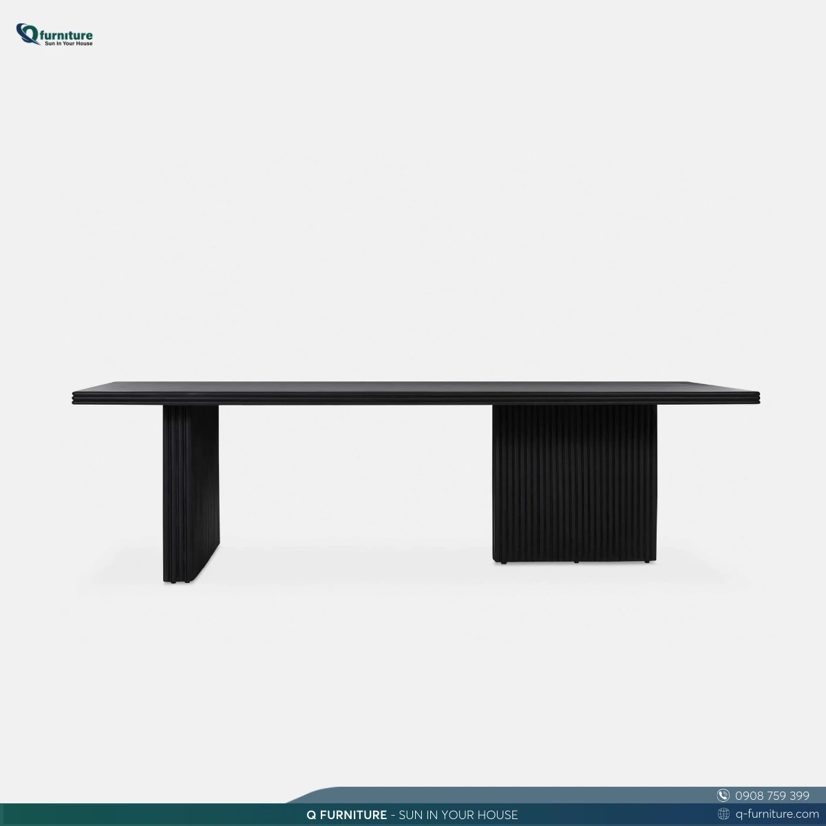QF Maxxi concrete dining table