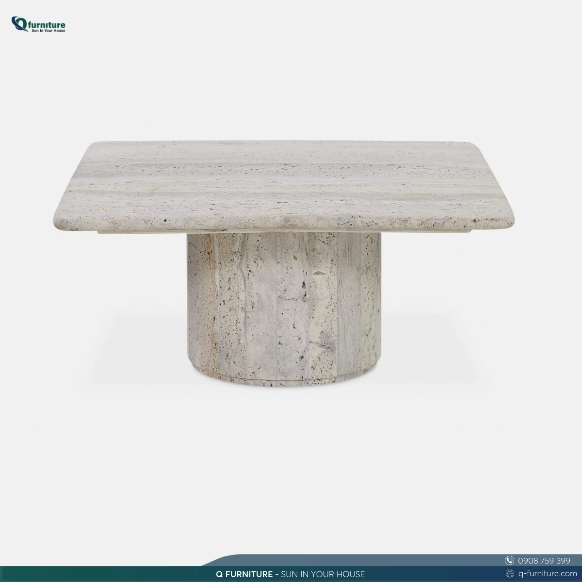 QF Sloane square concrete coffee table