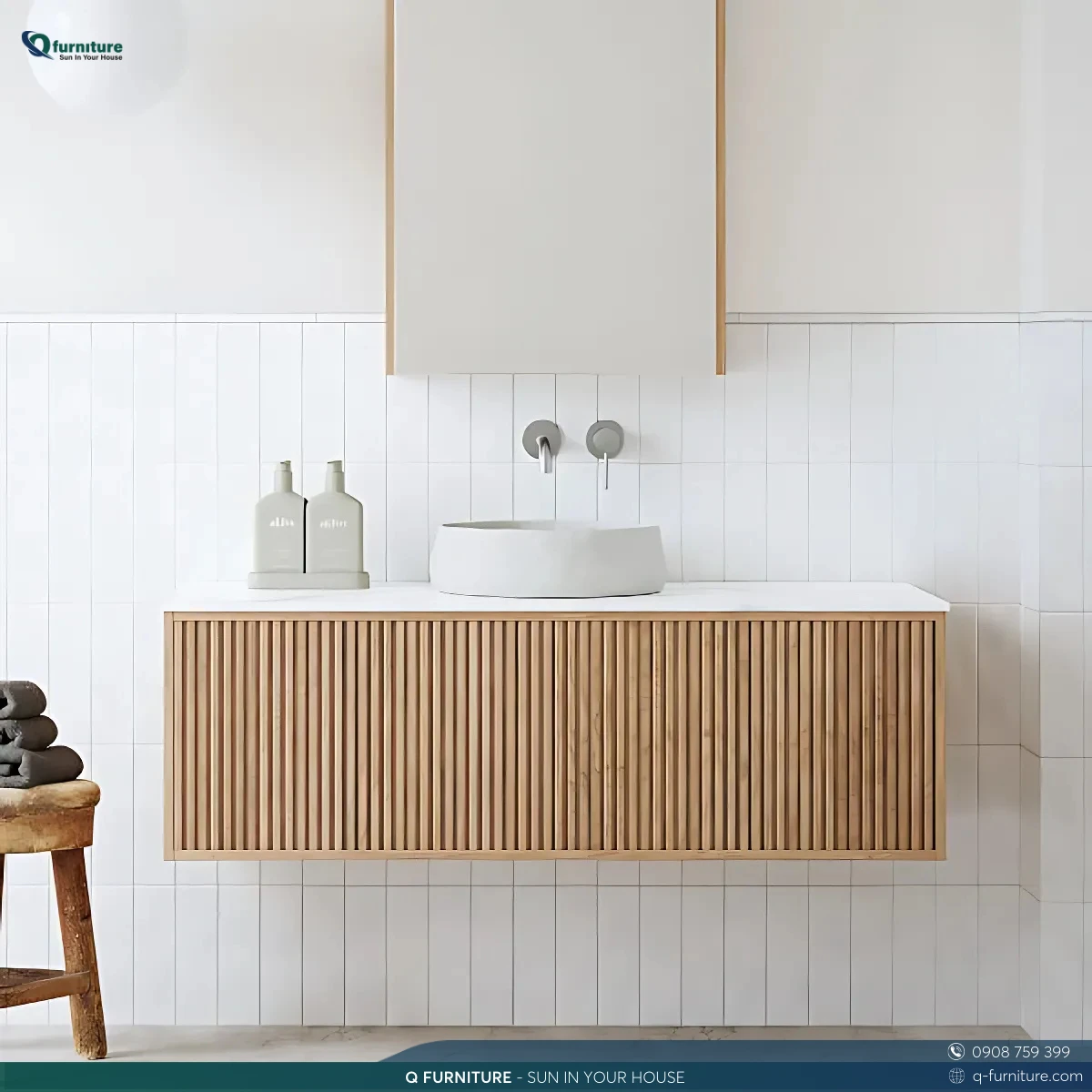 QF Grooved vanity